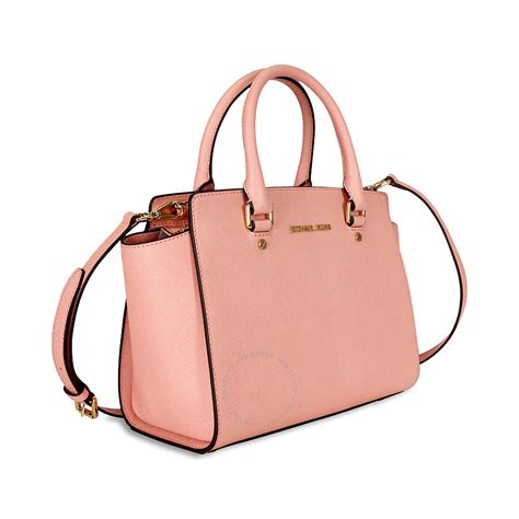 michael kors pink selma medium|selma saffiano leather medium satchel.